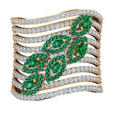 Sterling Silver Semi Mount Ring Setting Round RD Cluster 群镶mm - Syzjewelry